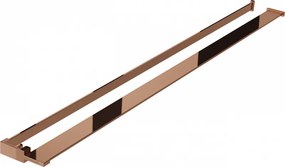 Mexen plank voor douchewand met handdoekreling, roze goud - 800-02-60