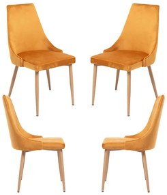Pak 4 Stoik Houten Stoelen