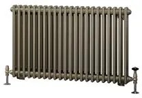 Eastbrook Rivassa 2 koloms radiator 100x60cm staal 1385W brons