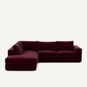 Hoekbank in fluweel, Skander