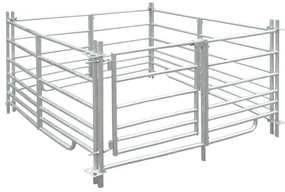 vidaXL Schaapskooi 4 panelen 137x137x92 cm gegalvaniseerd staal
