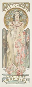 Mucha, Alphonse Marie - Kunstreproductie Moet & Chandon Dry Imperial, (22.3 x 60 cm)