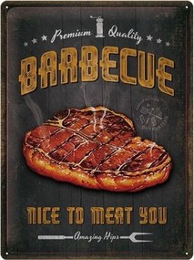 Metalen bord Barbecue - Nice To Meat You