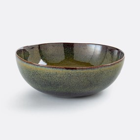 Slakom van reactief geglazuurd aardewerk, 28 cm, Tavira