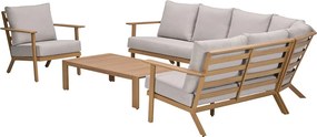 Garden Impressions Ariane loungeset 6-delig - light teak look