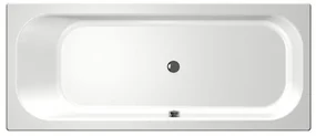 Xenz Aruba Ligbad - 190x80x48 - afvoer Midden - acryl - wit 6894-01