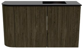Mondiaz Joya 70cm toiletmeubel ronding links shadow met wastafel faye rechts zonder kraangat urban