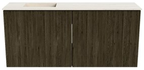 Mondiaz Joya DLux 90cm toiletmeubel shadow met wastafel faye links zonder kraangat meli