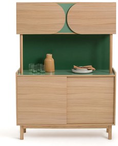 Buffetkast in eikenfineer en Formica, Quillan