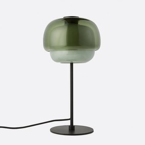 Tafellamp in gekleurd glas, Kinoko