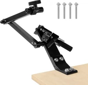 VEVOR Grasmaaiermes Slijper, 15°-45° Verstelbaar, Grasmaaiermes Slijper met 4 Adapterpennen, Kogellagerontwerp en 25 mm Vergrote Handgreep, voor Gebruik met Haakse Slijper