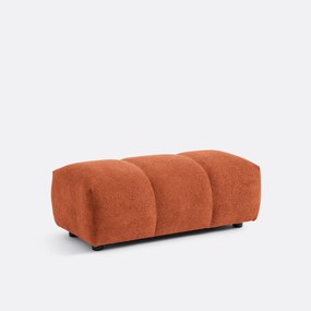 Poef, fluweel reliëf, L109 cm, Nuria