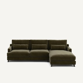 Hoekbank in fluweel, Alwine