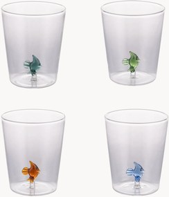 Glazen tumblers Fish, 4-delig