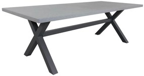 Lucca dark grey/Verona antraciet 220 cm. tuinset - 7-delig