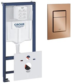 GROHE Rapid SL inbouwreservoir inclusief GROHE Skate cosmopolitan S-size bedieningsplaat Geborsteld Warm Sunset 0729205/sw107647/SW242316