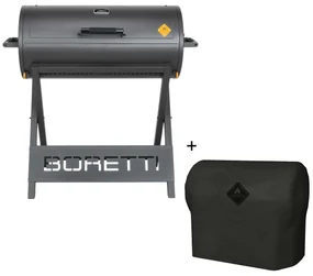 Boretti Barilo houtskoolbarbecue 2.0 incl. beschermhoes