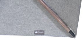 Zweefparasol  3x3m S2 Excellent (excl. voet) Grijs-antraciet Camello Luna
