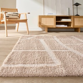 Vloerkleed met geometrisch motief, Nudea