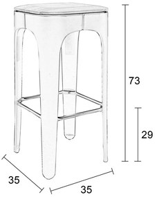 Moderne Barkruk Wit