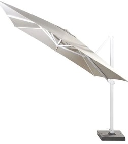 4 Seasons Outdoor Siesta 300 x 300 cm parasol taupe/wit frame SALE Parasol   taupe weerbestendig