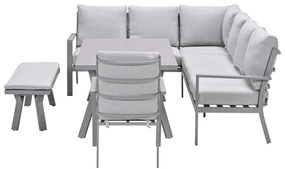 Garden Impressions Senja lounge dining set 5-delig links incl. stoel - valley sand