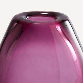 Handgeblazen glazen vaas, H20 cm, Myra