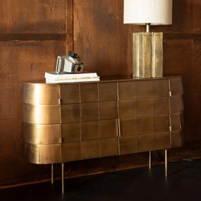 Dutchbone Hanna Gouden Dressoir Ovaal - 117x26x70cm.