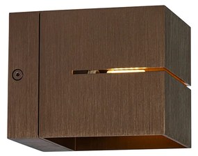 Set van 2 smart wandlampen donkerbrons 9,7 cm incl. Wifi G9 - Transfer Groove