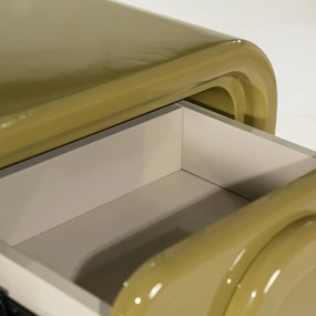 Retro Ladekast Groen - 50x32x108cm.