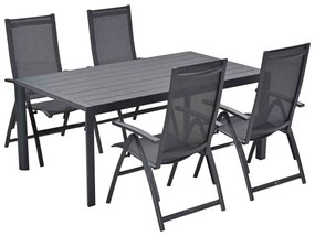 Taste by 4 Seasons Cadiz tuinset 5-delig verstelbaar - Adana tuintafel 180x100 cm