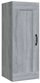 vidaXL Hangkast 35x34x90 cm bewerkt hout grijs sonoma eikenkleurig