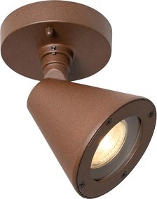 Moderne buiten wandlamp roestbruin IP44 verstelbaar - Ciara