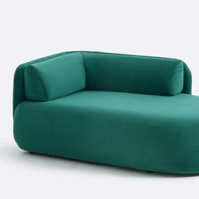 Longchair rechts, fluweel, Méridiano