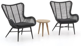 Bistro- en balkonset Intenso  | 2 personen | Tuinset wicker (vlechtwerk) | 3-delig | Kees Smit Tuinmeubelen