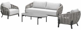 Garden Impressions Padula loungeset 4-delig - taupe
