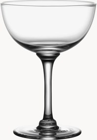 Mondgeblazen kristallen champagneglazen Classic, 4-delig
