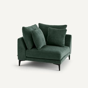 Hoekbank in polyestermix, MODERNISTE, ontwerp Emmanuel Gallina