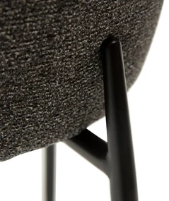 Dan-Form Glam Luxe Eetkamerstoel Boucle Grijs
