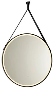 Moderne badkamerspiegel zwart incl. LED en touch dimmer - Pien