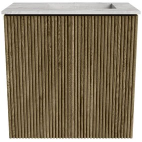 Mondiaz Joya DLux 40cm toiletmeubel dusk met wastafel faye rechts 1 kraangat glace