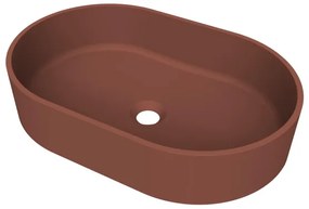 Arcqua Case waskom - ovaal - 55x36cm - mat terracotta WAS759314