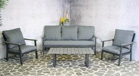 Garden Interiors Loungeset - Blue Rock - Aluminium - Antraciet