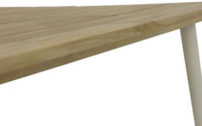 Dining Tuintafel rechthoekig 240 x 100 cm Aluminium/teak Taupe Montana