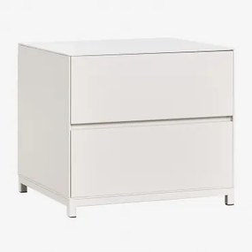 Verpakking Van 2 Kivora Mdf Nachtkastjes 50x45 Cm Gardenia Wit - Sklum