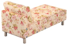 Dekoria Model Karlstad chaise longue bijzetbank, crème-roze