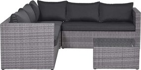 Garden Impressions Lyon loungeset 4-delig - grijs