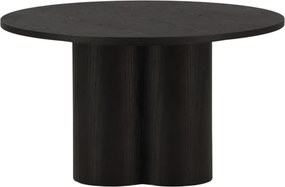 Salontafel Met Cilindervormige Poten Zwart - 80 X 80cm.