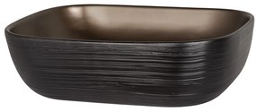 Kerra KR78 waskom rechthoekig bruin en zwart 46x33x13.5cm