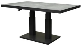 Pacific lounge-diningtafel 160x90xH49-72 cm in hoogte verstelbaar aluminium antraciet ceramic blad